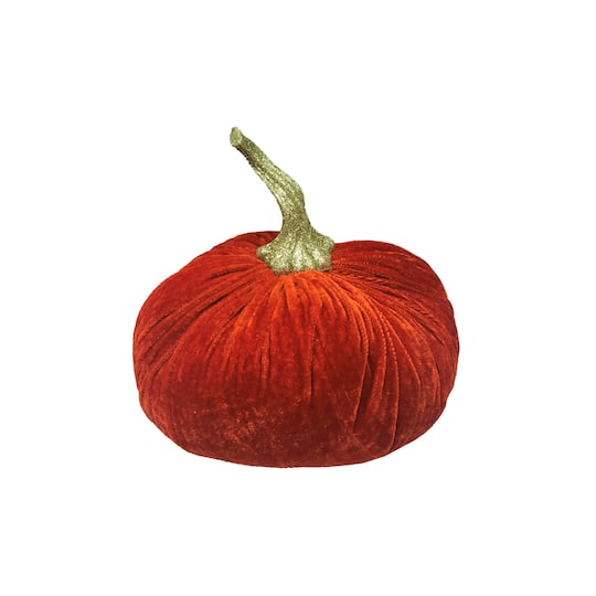 Flora Bunda® 8" Velvet Decorative Pumpkin